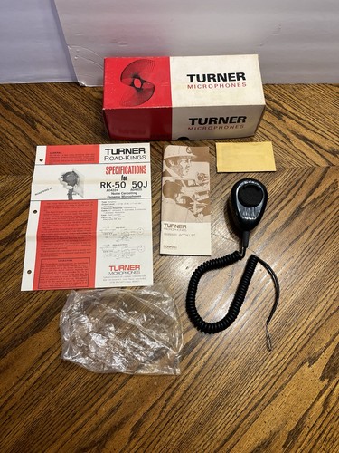 Vintage Turner Road-King 50 CB Radio Microphone In Original Box