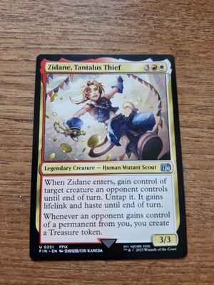 ZIDANE, TANTALUS THIEF U 0251 MAGIC CARD MTG FINAL FANTASY EN NM