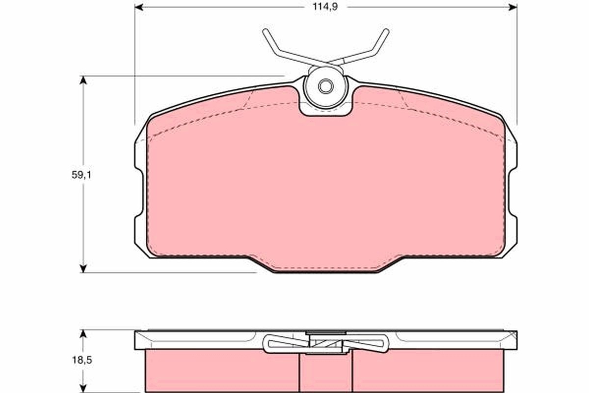 Fits TRW GDB418 BRAKE PAD SET, DISC BRAKE  ⭐UK Stock⭐