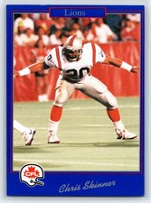 1991 JOGO CFL Chris Skinner British Columbia Lions #170