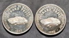 2-1982 Nascar Racing Race Car #43 Richard Petty 1oz 999 Silver rounds