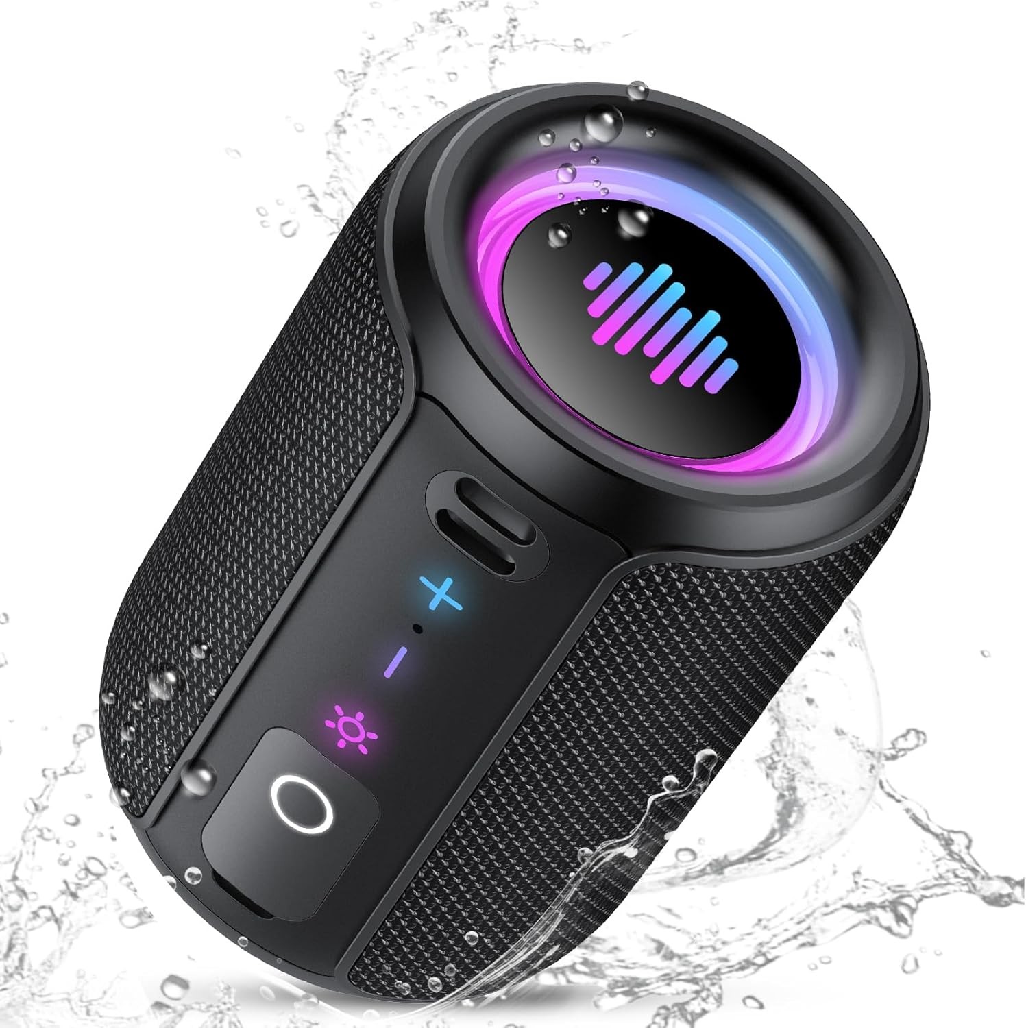 Enceinte Bluetooth 15W puissante Bluetooth 5.4 haut-parleur nomade étanche