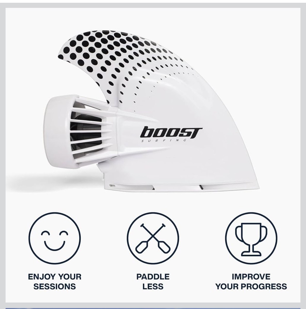 Boost Surfing Electric Surf Fin - White for sale online | eBay