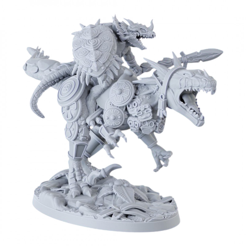 Hommes lézards - Raptors Oldblood figurine en plastique gris pour modélisme