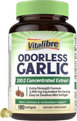 Odorless Garlic Extract Extra Strength 100:1 Extract Premium Garlic