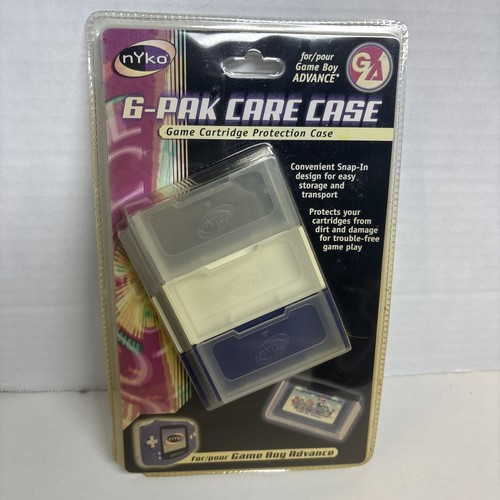 Nuevos estuches de cartucho Nyko GAME BOY ADVANCED 6 Pac Care sellados de fábrica sin abrir