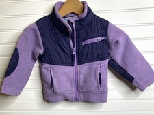 Columbia Toddler Girls Purple/Black Fleece Jacket Size 2T
