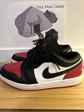 Nike Air Jordan 1 Low Black Toe Men's Size 9 Excellent Condition