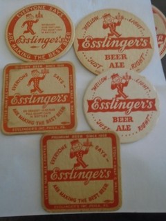 Lote de posavasos de cerveza Esslinger Beer Philadelphia Pa