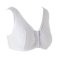 McKesson Cotton-Spandex White Post-Surgical Bra 38 Inch Chest B to D Cup