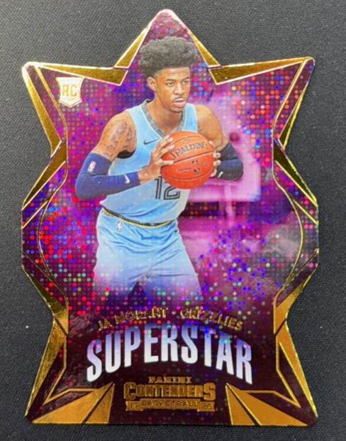 Ja Morant 2019-20 Panini Contenders Sparkle Superstar Die Cut RC Grizzlies #9