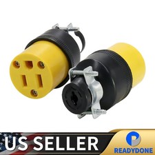 6 Pc Female Prong Replacement Electrical Plug Heavy Duty Extension Cord