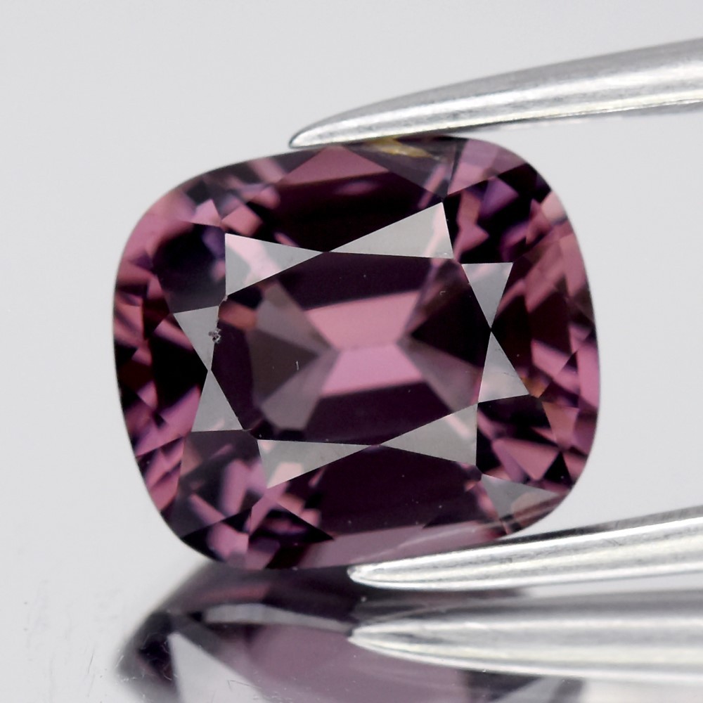 💎1.96ct 7.8x6.8mm VVS Cushion Natural Purple Spinel - Excellent, Burma Gemstone
