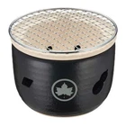 LOGOS Charcoal Grill Outdoor Camping Ceramics Shichirin BBQ Grill Banko Ware NEW
