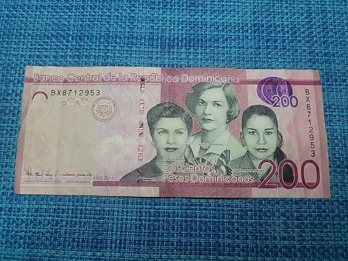 ๐ฉ๐ด Dominican Republic 200 Pesos 2016 P-191c P-191 banknotes 041925-14