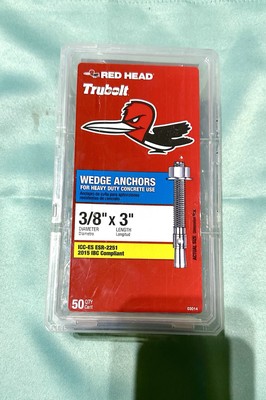 Red Head 3/8 in. x 3 in. Wedge Anchor 50CT