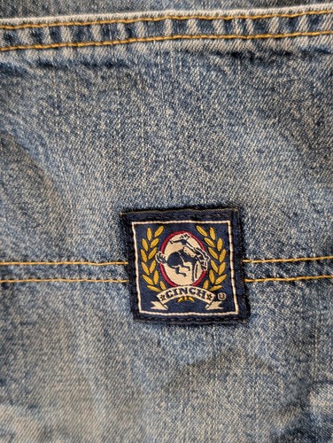 Cinch Carpenter Jeans Men's 32x34 Loose Relaxed Denim Utility Workwear Blue Y2K - Picture 5 of 16
