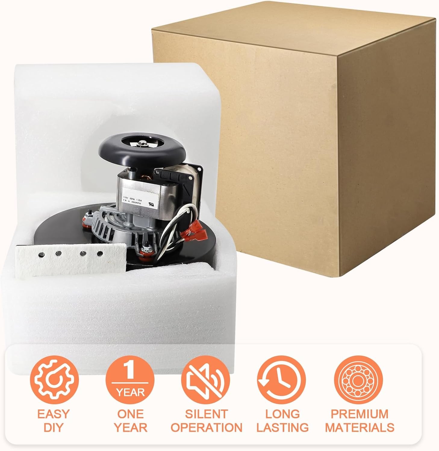 80472 & 80473 Distribution Convection Blower Motor for USSC, Ashley Pellet Stove