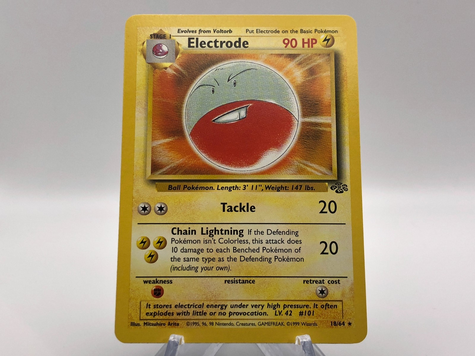 Pokemon Electrode 18/64 - LP - 1999 Jungle Set - Rare