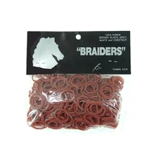 Intrepid International - Braid Bands Chestnut 500/BAG
