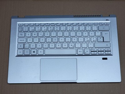 Palmrest for Acer Swift SF314-511 Nordic keyboard, touchpad, finger reader gray