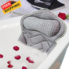 Bath Pillows for Head,Neck,Shoulder and Back Support,Tub SPA Relaxing Gray