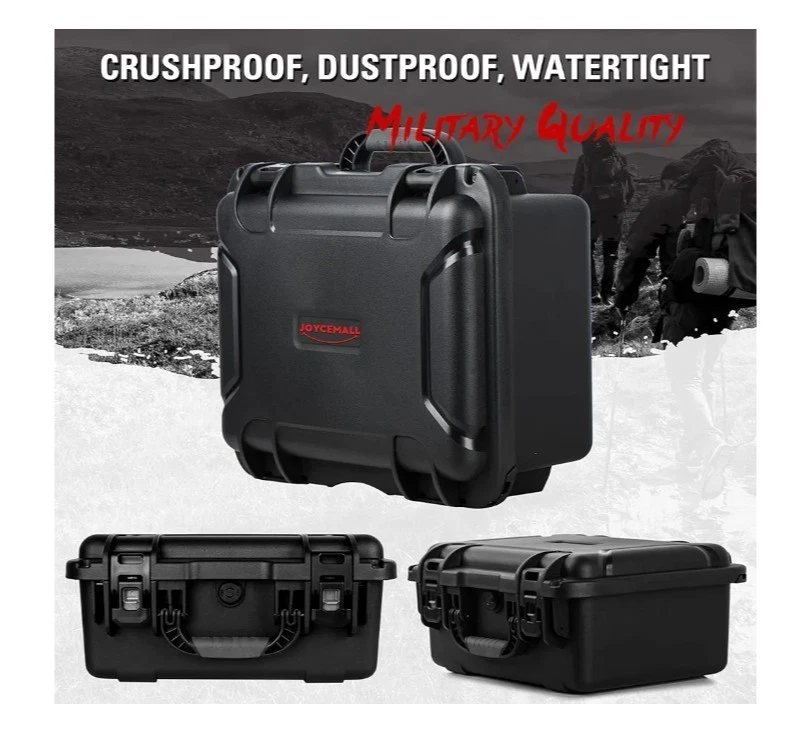 Portable Hard Compact Shockproof Camera Protectcion Box with Customizable Pads - Image 3 of 4