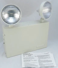 Emergi-Lite 12-Volt Steel Emergency Lighting Unit 12LSM54-2 with upgraded bulbs