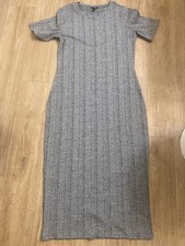 Express Charcoal Knit Midi Dress Size M