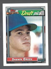 1992 Topps RC Shawn Green #276 Los Angeles Dodgers ROOKIE LA Baseball Card MLB. rookie card picture