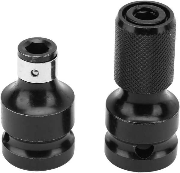 2 StüCk Schlagschrauber Bit Adapter, Bithalter Stecknuss Adapter, 1/2 Auf 1/4 Zo-image