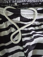 Tribe Lacrosse Shorts Zebra Print Sublimated youth Large 9" Inseam