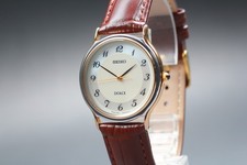 [Quasi Come Nuovo] Orologio Uomo Seiko Dolce 5E61-0A20 Rotondo Quarzo Argento Oro GIAPPONE