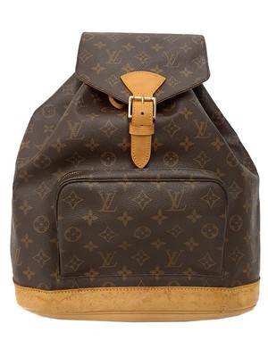 LOUIS VUITTON Monogram Montsouris M51135 Backpack Monogram Canvas Brown #T1265