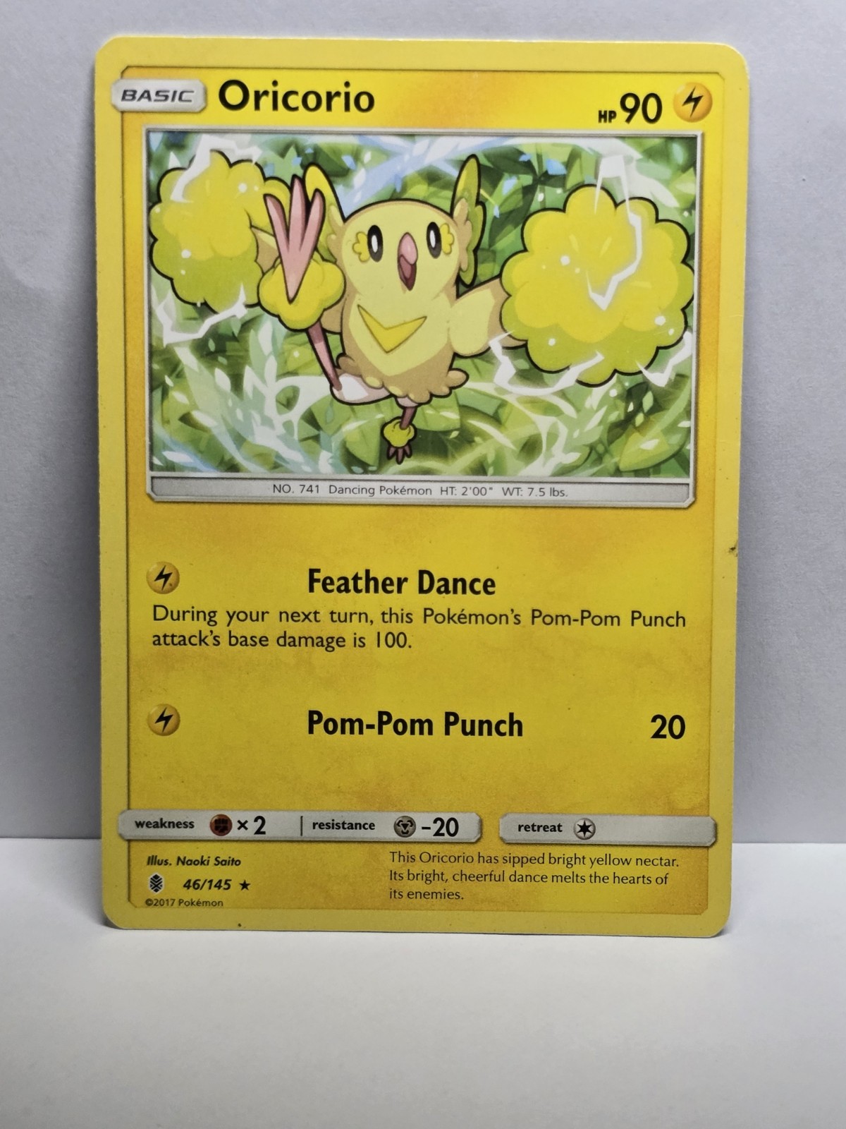 Oricorio 46/145 Rare Guardians Rising Pokemon Lightly Played