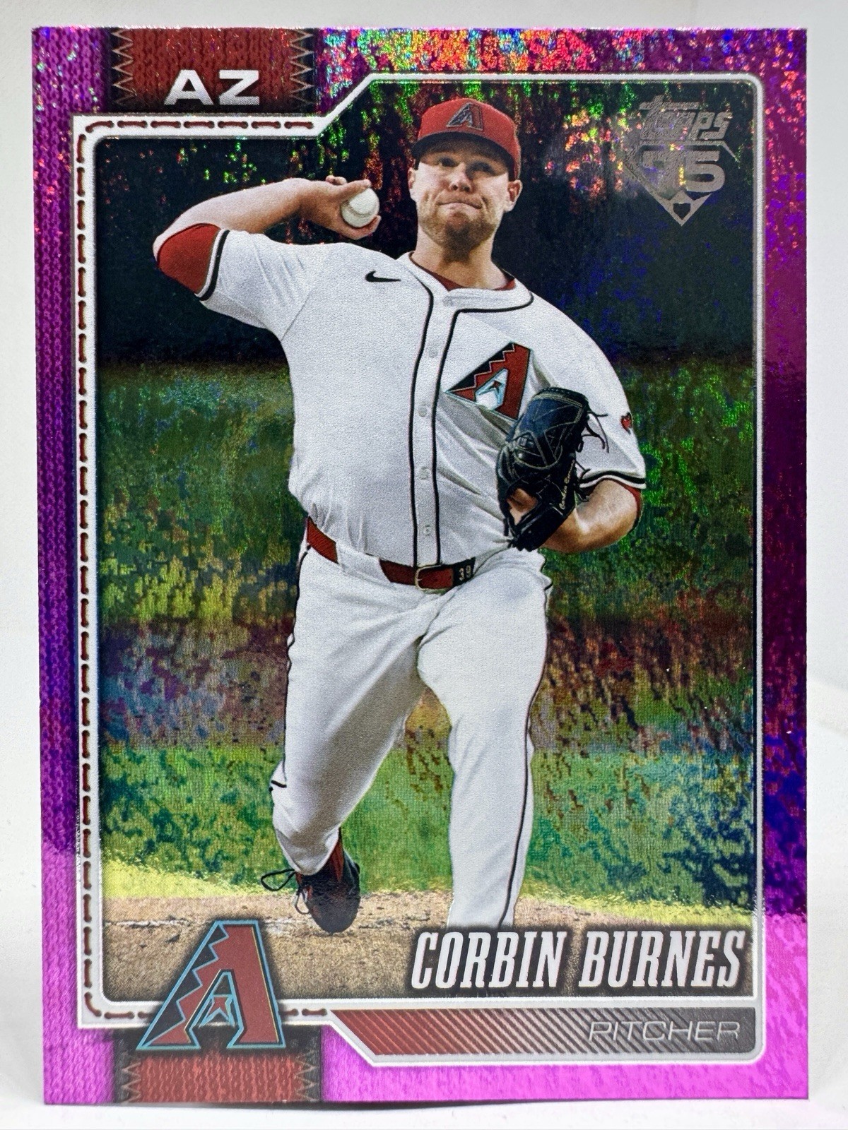 Corbin Burnes #630 - 2026 Topps Series 2 Pink Holo Foil SP Diamondbacks Pitcher