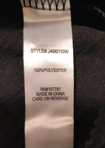 Jolie & Joy Blouse Juniors Size Large Lightweight Bow Button Accent Black Top - Picture 17 of 17