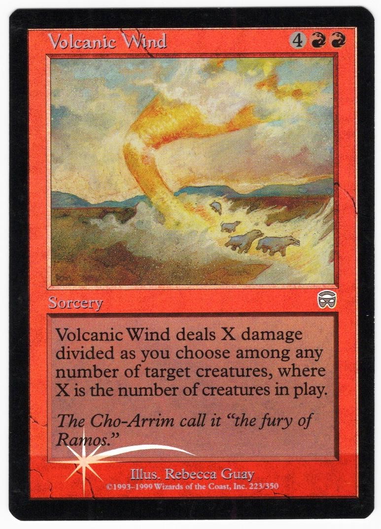 Volcanic Wind 1999 Mercadian Masques FOIL Red Uncommon Sorcery MTG NM AZ3