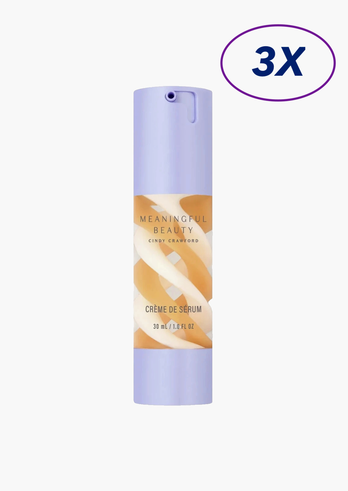 3 PK. MEANINGFUL BEAUTY CINDY CRAWFORD 2 in 1 Crème De Serum 3 PK, 1 Fl Oz Each