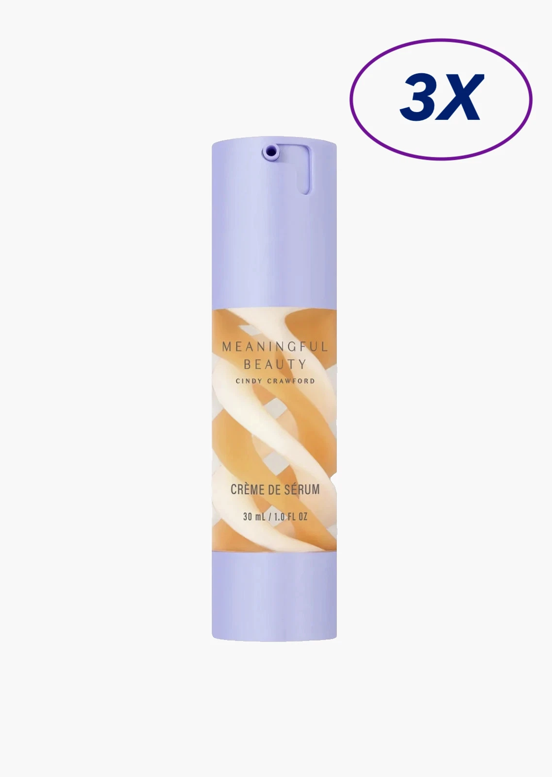 3 PK. MEANINGFUL BEAUTY CINDY CRAWFORD 2 in 1 Crème De Serum 3 PK, 1 Fl Oz Each