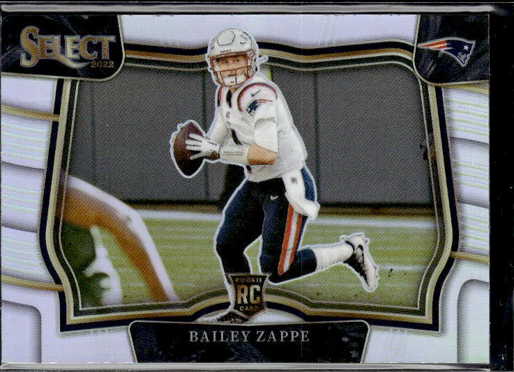 2022 Panini Select #417 Bailey Zappe Silver Prizm