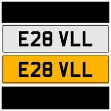 E28 VLL EVIL ?? EVS EVELYN FUNNY RUDE CHEEKY BMW VW GT PRIVATE CAR NUMBER PLATE