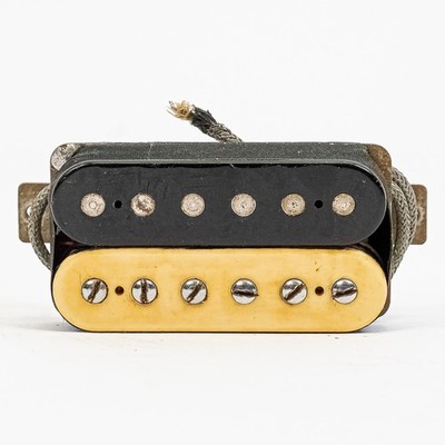 Maxon U-4000 Humbucker Pickup   Rare Zebra Coils   1970s Vintage