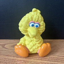Vintage Sesame Street Big Bird Vintage Playskool Baby Squeak 1989 Toy