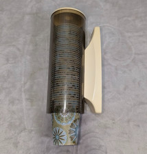 Vintage Dixie Wall Mount Bathroom Cup Dispenser NO BOX Retro W/ Cups