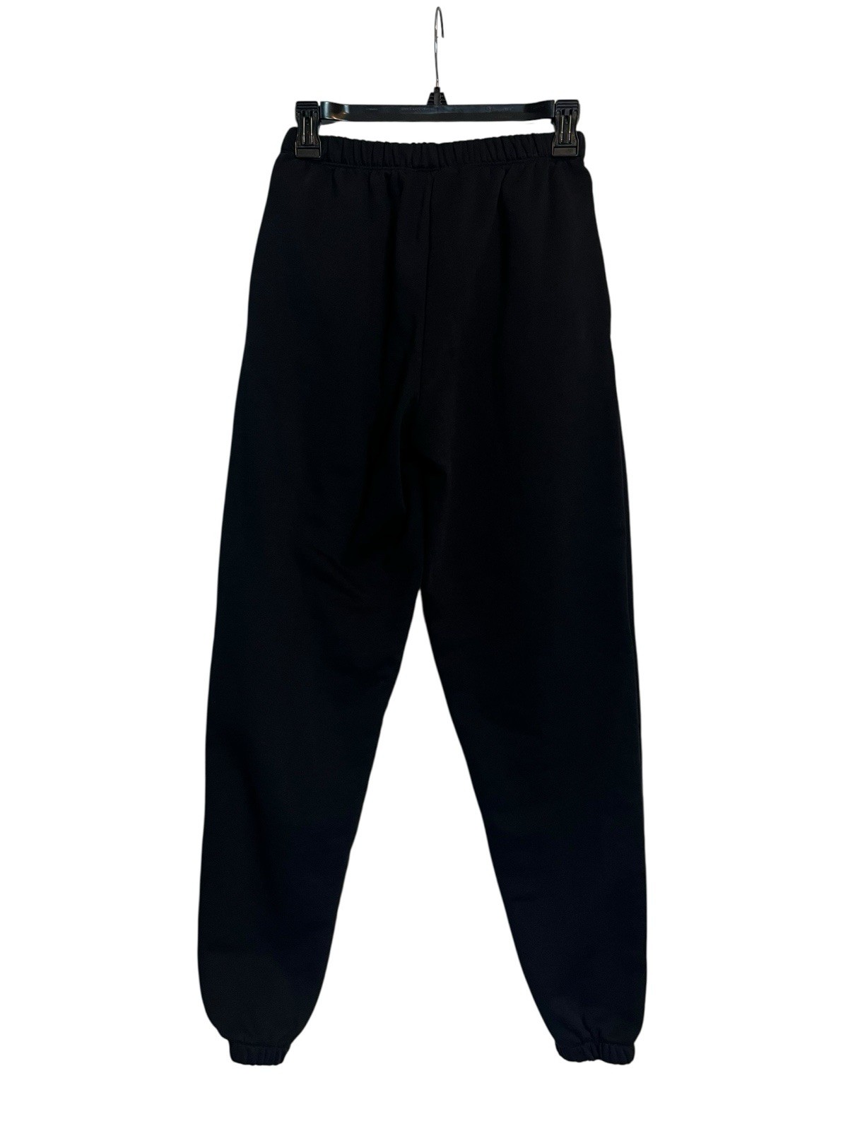 Bo+Tee Cotton Fleece Midrise Joggers Small In Black