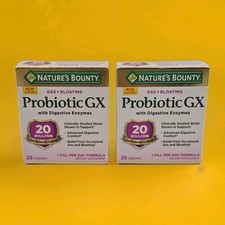 TWO boxes Natures Bounty Probiotic GX with Di...