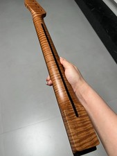 AAAA Stainless steel 22fret Rosewood Roasted Flame Maple Guitar Neck hole8mm