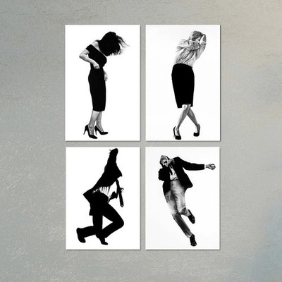 Robert Longo Men in the Cities Art Poster Large Canvas Wall Print