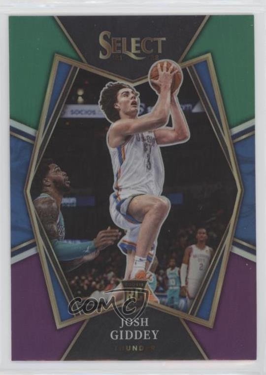 2021-22 Select Premier Level Green White Purple Prizm Josh Giddey Rookie RC 9l4